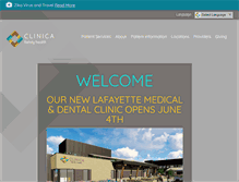 Tablet Screenshot of clinica.org