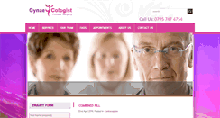 Desktop Screenshot of gynaecologist.clinica.uk.com